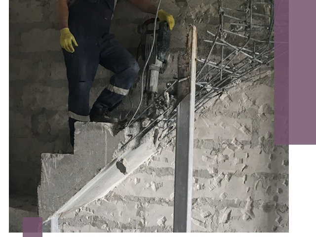 Демонтаж металлических и бетонных лестниц в Воткинске