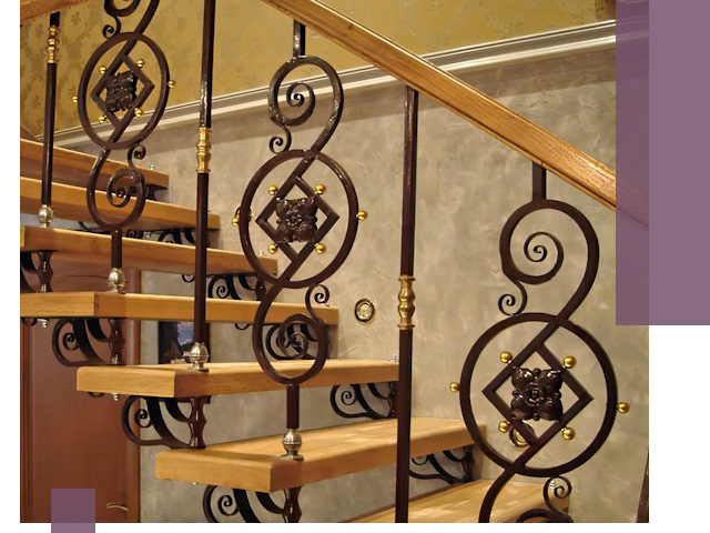 Изготовление кованых лестниц под ключ в Воткинске