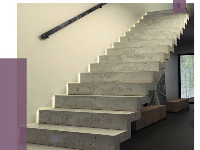 Облицовка бетонных лестниц в Воткинске от 4662 руб/м2 