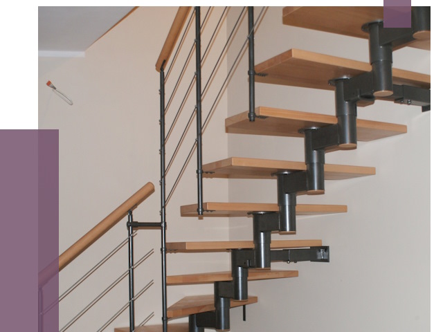 Изготовление модульных лестниц в Воткинске от 11655 руб. 