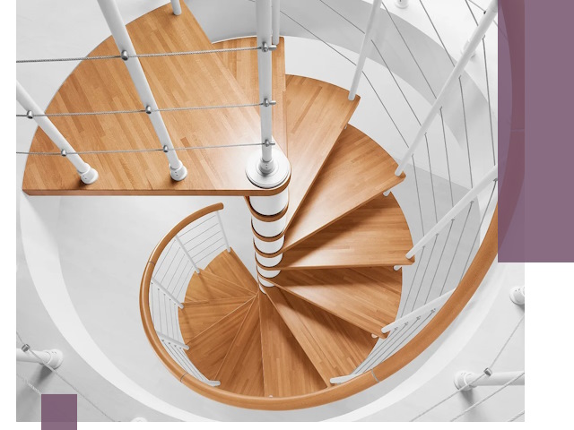 Изготовление винтовых лестниц под ключ в Воткинске