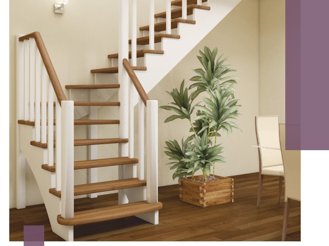 Г-образные лестницы под ключ в Воткинске — изготовление и монтаж