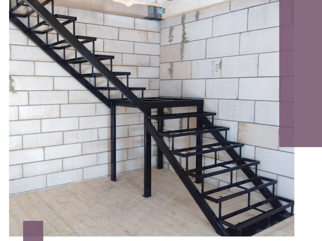 Лестницы на металлокаркасе под ключ в Воткинске — изготовление и монтаж