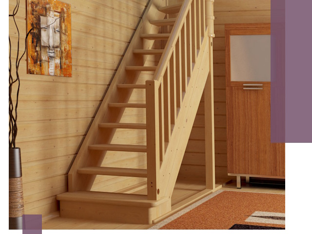 Лестницы эконом класса под ключ в Воткинске — недорого и быстро