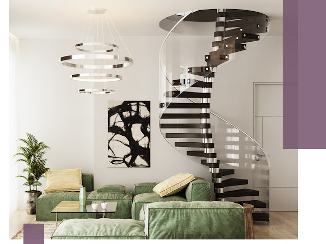 Лестницы для двухуровневой квартиры в Воткинске — изготовление и монтаж