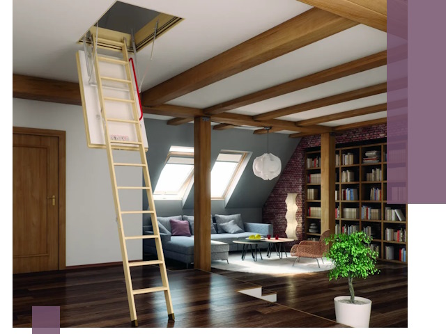 Чердачные лестницы под ключ в Воткинске: изготовление и монтаж