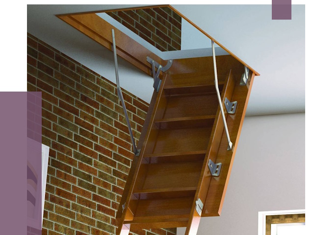 Установка чердачной лестницы в Воткинске от 7925 руб. | ПРОЛЁТ-Втк