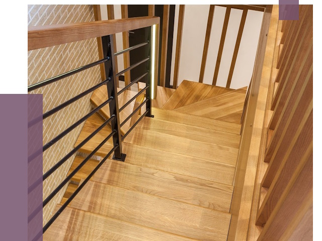 Лестницы из ясеня в Воткинске под ключ от 10153 руб. 