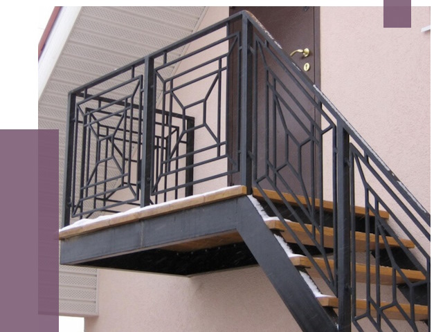 Металлические перила в Воткинске от 4351 руб.  | ПРОЛЁТ-Втк