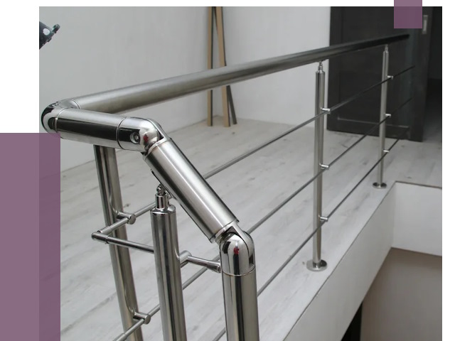 Перила из нержавеющей стали в Воткинске от 9117 руб. под ключ | ПРОЛЁТ-Втк