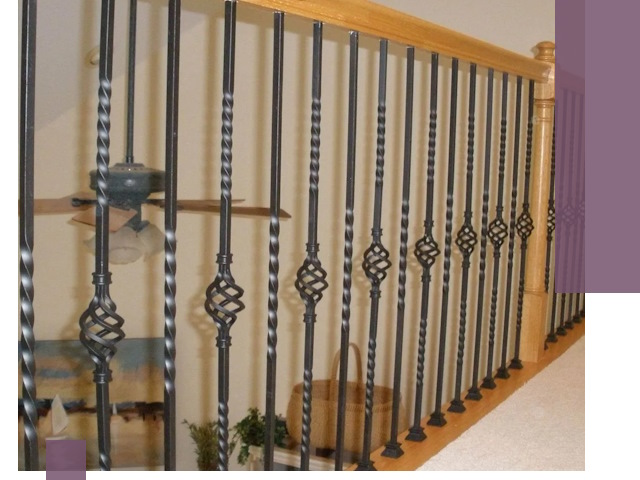 Изготовление и монтаж кованных перил в Воткинске под ключ