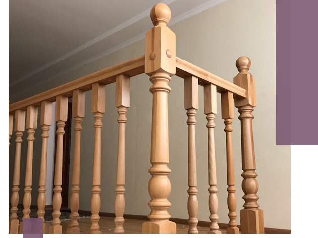 Деревянные перила на заказ в Воткинске: монтаж и изготовление