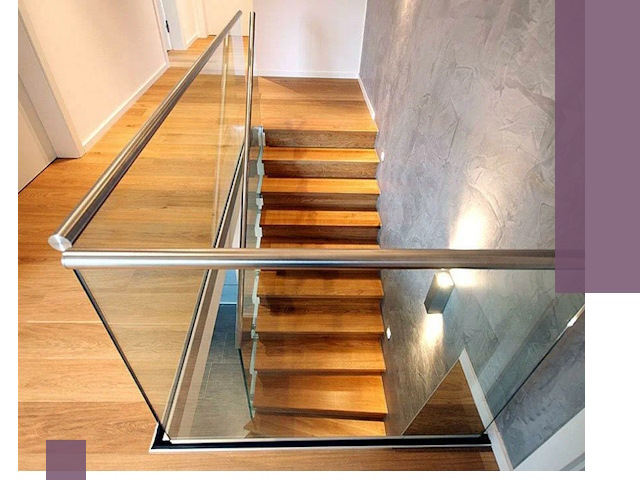 Перила для лестницы в доме — изготовление и монтаж в Воткинске