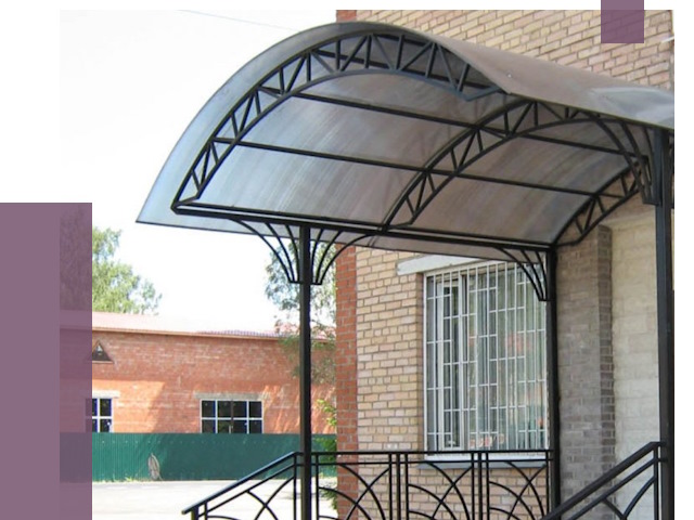 Металлические навесы и козырьки в Воткинске от 12950 руб.