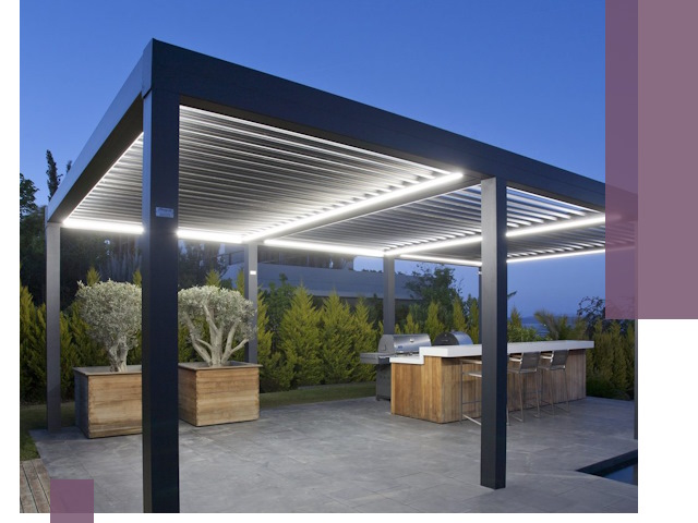 Навесы отдельно стоящие под ключ в Воткинске из металла и поликарбоната