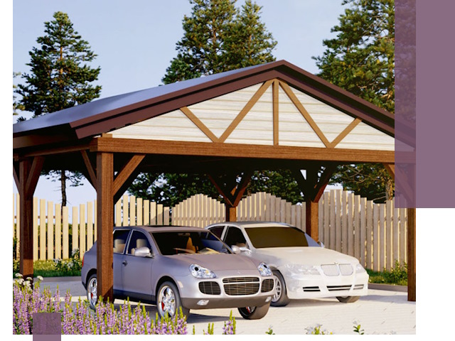 Навесы для автомобиля в Воткинске — изготовление и монтаж