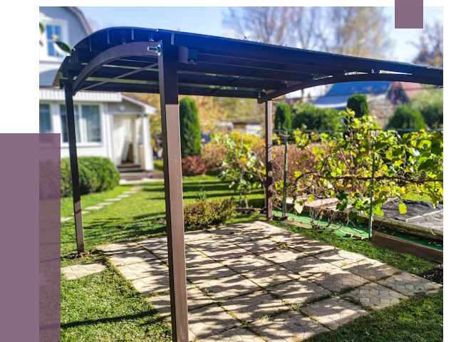 Навесы для дачи в Воткинске от 12898 руб. под ключ — ПРОЛЁТ-Втк