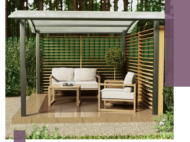 Навесы для дачи в Воткинске: изготовление, монтаж и демонтаж