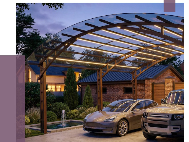 Металлические навесы в Воткинске от 12846 руб. под ключ — ПРОЛЁТ-Втк