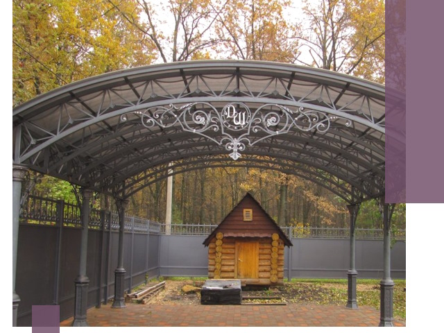 Кованые навесы премиум-класса под заказ в Воткинске