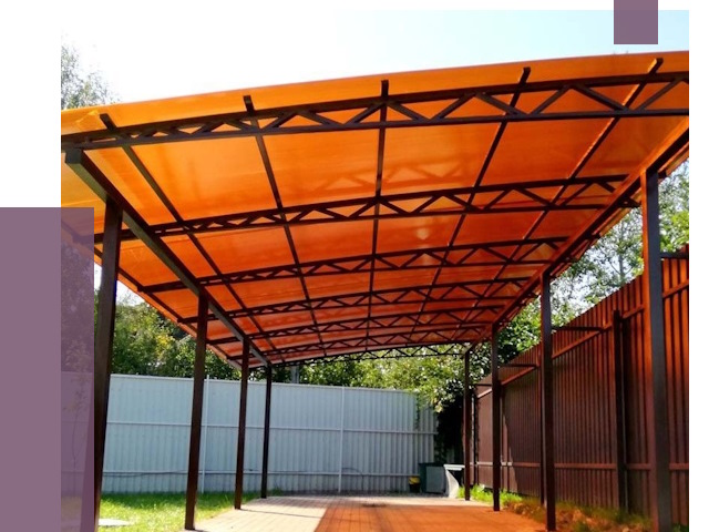 Односкатные навесы под ключ в Воткинске от 13313 руб. 