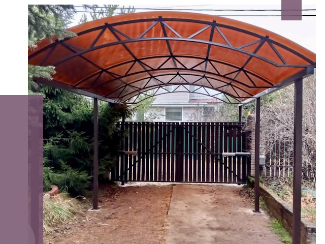 Арочные навесы в Воткинске от 12898 руб. — изготовление и монтаж | ПРОЛЁТ-Втк