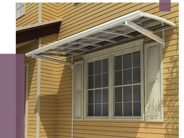 Козырьки над окнами в Воткинске от 7718 руб. — монтаж, покупки | ПРОЛЁТ-Втк