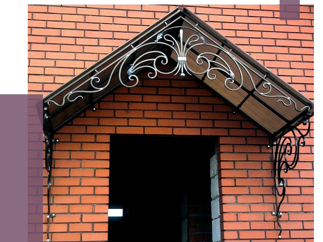 Металлические козырьки в Воткинске от 10826 руб. 