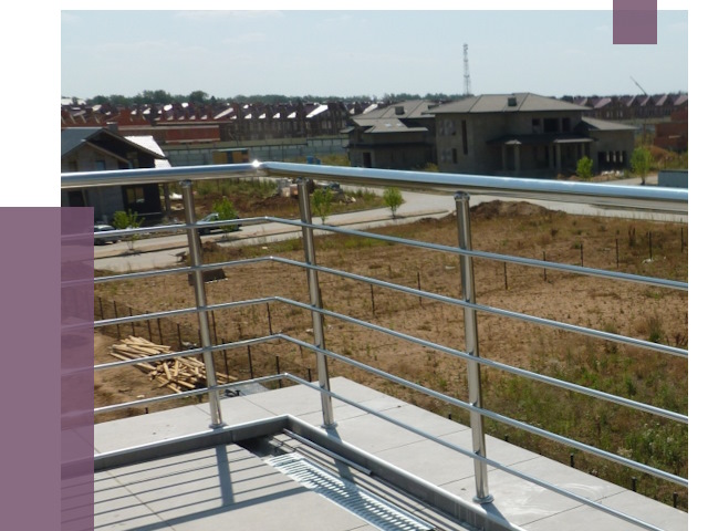 Парапеты из нержавеющей стали в Воткинске от 8081 руб. за м² | ПРОЛЁТ-Втк