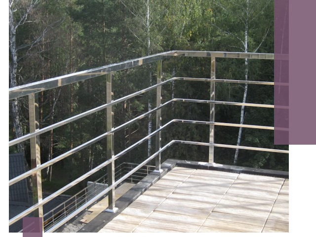 Парапеты из нержавеющей стали в Воткинске — изготовление и монтаж