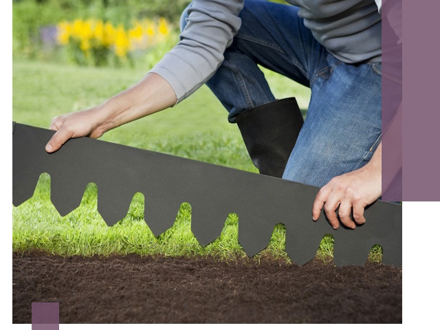 Металлические бордюры для газона в Воткинске — изготовление и монтаж