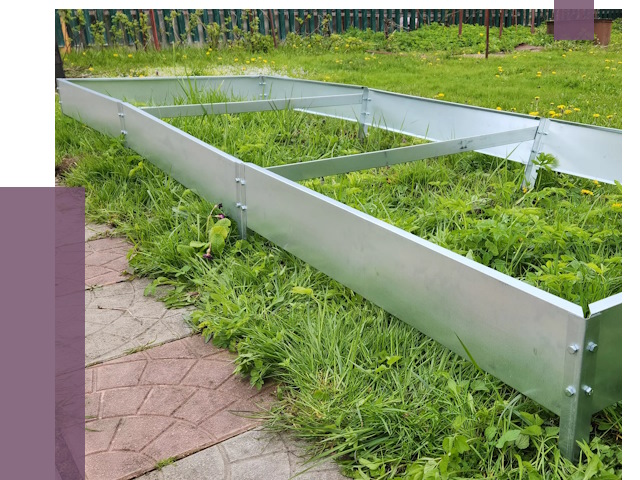 Металлические бордюры для грядок в Воткинске от 1813 руб.
