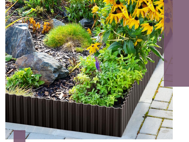 Металлические бордюры для клумб в Воткинске — производство и монтаж