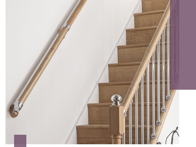 Пристенные поручни из стали и нержавейки под монтаж в Воткинске